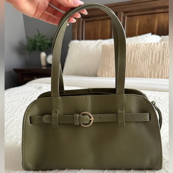 Rachel Zoe Handbags - Olive Green Genuine Leather Shoulder East West Bag